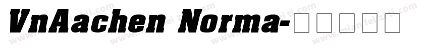 VnAachen Norma字体转换
